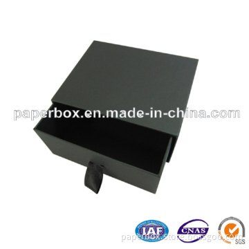 Black Card Paper Box with Drawer